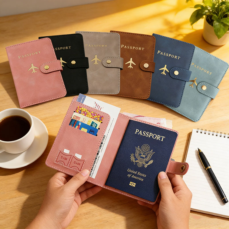 Passport Wallet Rfid - Skórzane etui na paszport, pokrowiec na