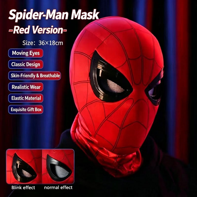 Hełm Spider-Mana z ruchomymi o – Men'S Accessories Clothing recenzja i cena